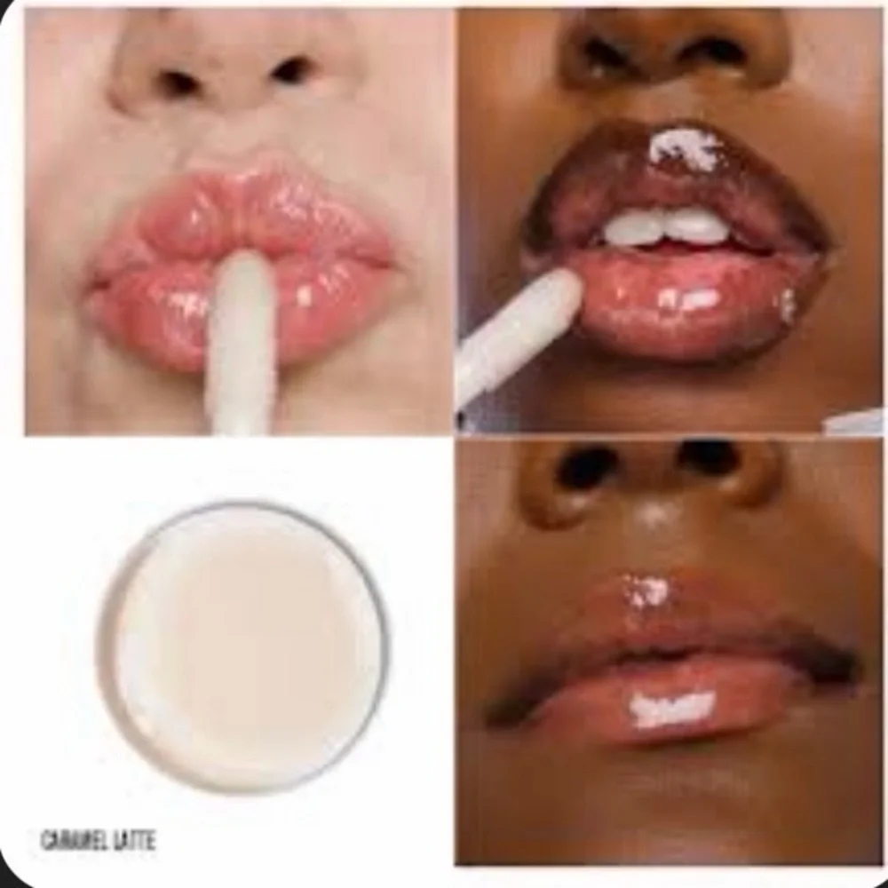 Jeffree CARAMEL LATTE High-Shine Lip Gloss - Nourishing Clear Gloss